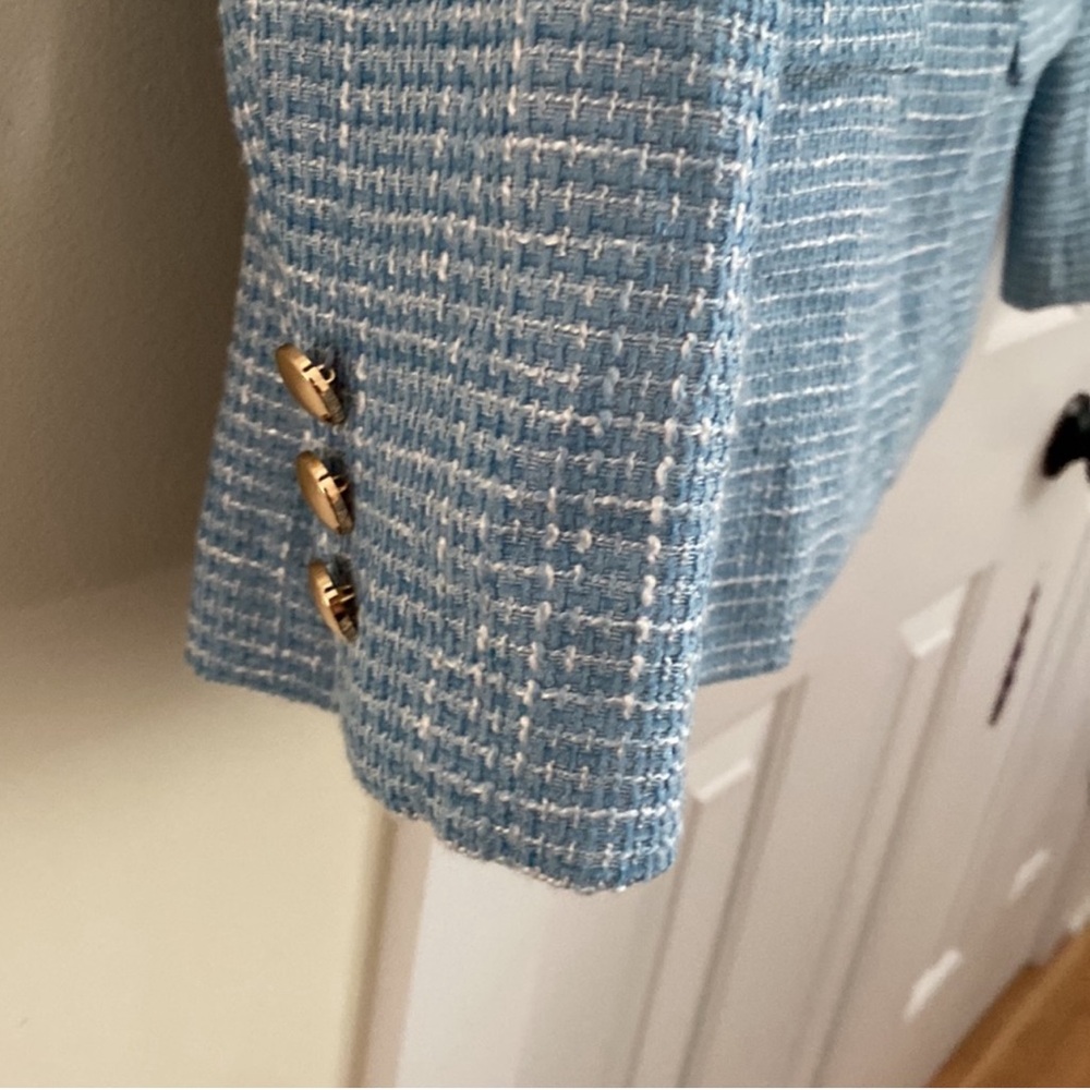 Blue tweed Blazer women, Forever 21. Great conditions, worn 2-3 times. - Picture 4 of 7